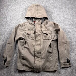 Bethesda DOOM Slayer Hooded Jacket‎ Mens Medium Canvas Field Jacket 2022